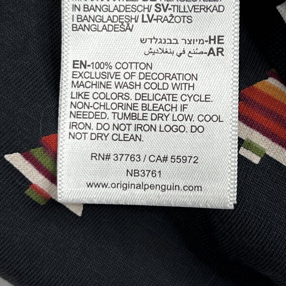Original Penguin Christmas Tree T-Shirt Penguin Embroidered Logo Size S - NWOT - Picture 6 of 6